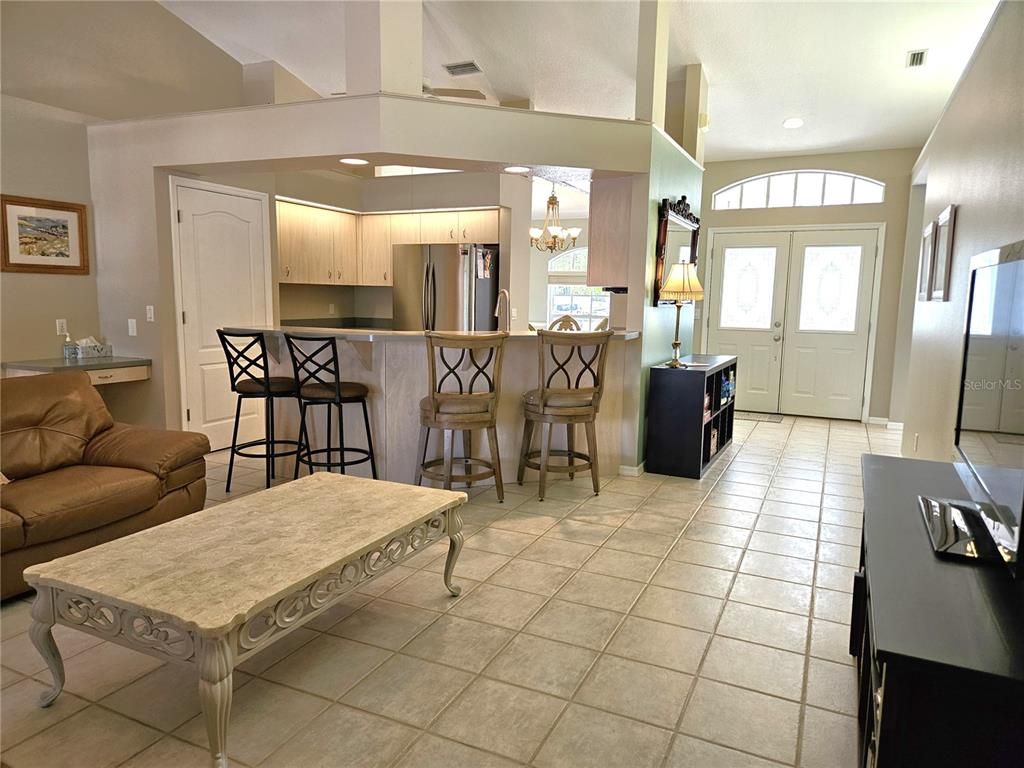 Chandelier, Interior, Kitchen, Recessed Lighting
