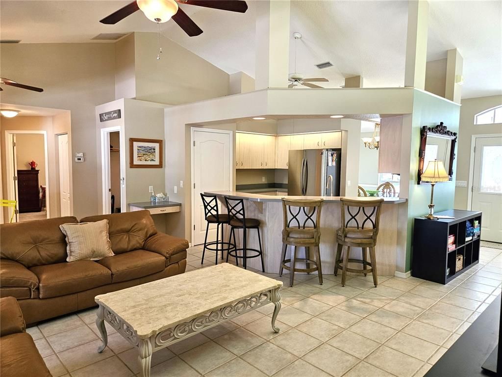 Interior, Kitchen, Living room, Recessed Lighting