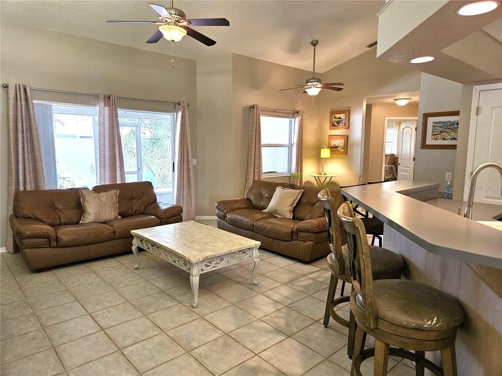 Interior, Living room, Recessed Lighting