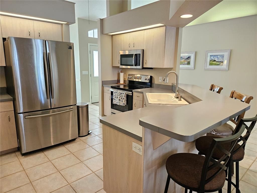 Interior, Kitchen, Recessed Lighting, Stainless Steel Appliances