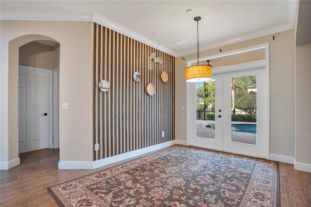 Interior, Pendant Lights, Wood Texture Flooring