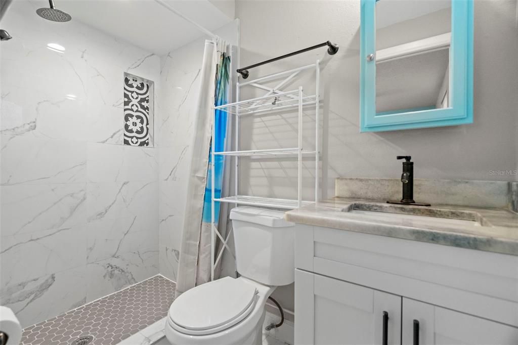 Bathroom, Interior, Marble Walls