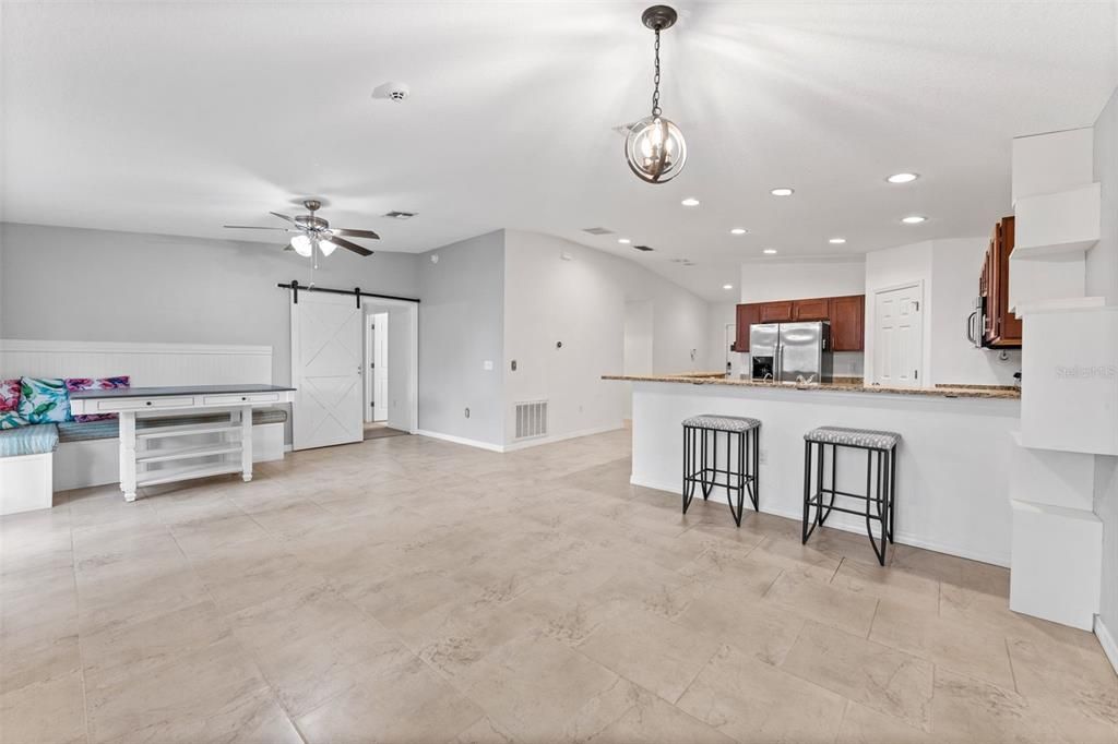 Interior, Kitchen, Pendant Lights, Recessed Lighting