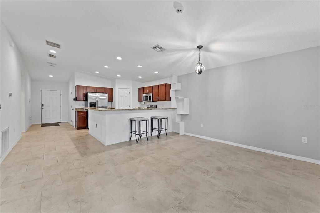 Interior, Kitchen, Pendant Lights, Recessed Lighting