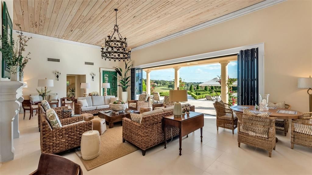 Dining room, Interior, Living room, Pendant Lights, Wooden Ceilings