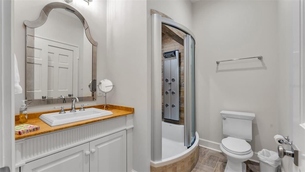 Bathroom, Interior, Wood Texture Flooring