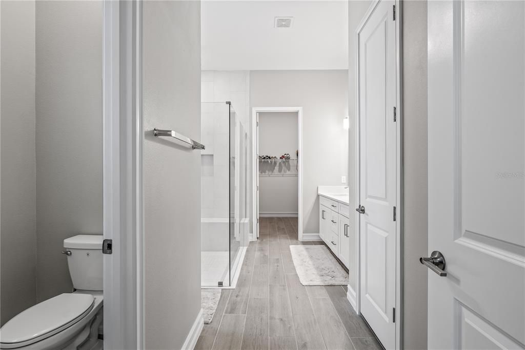Bathroom, Interior, Wood Texture Flooring