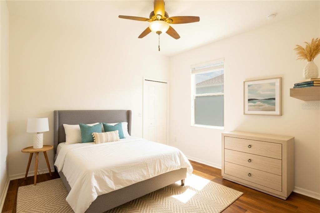 Bedroom, Interior, Wood Texture Flooring