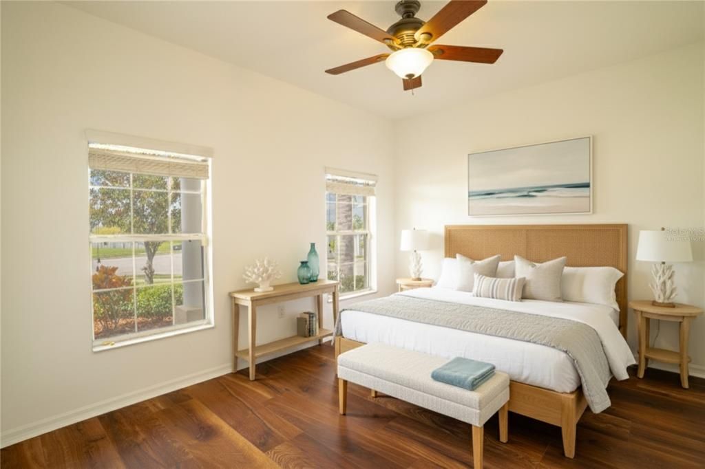 Bedroom, Interior, Wood Texture Flooring