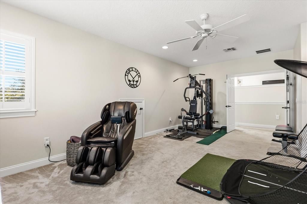 Fitness Equipment, Interior, Recessed Lighting