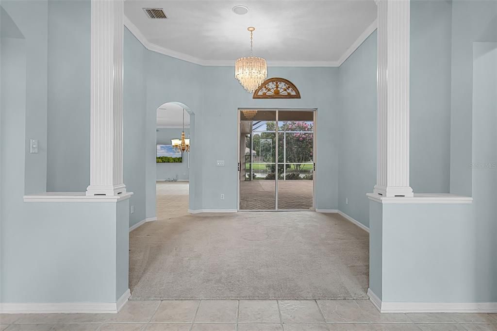 Chandelier, Interior