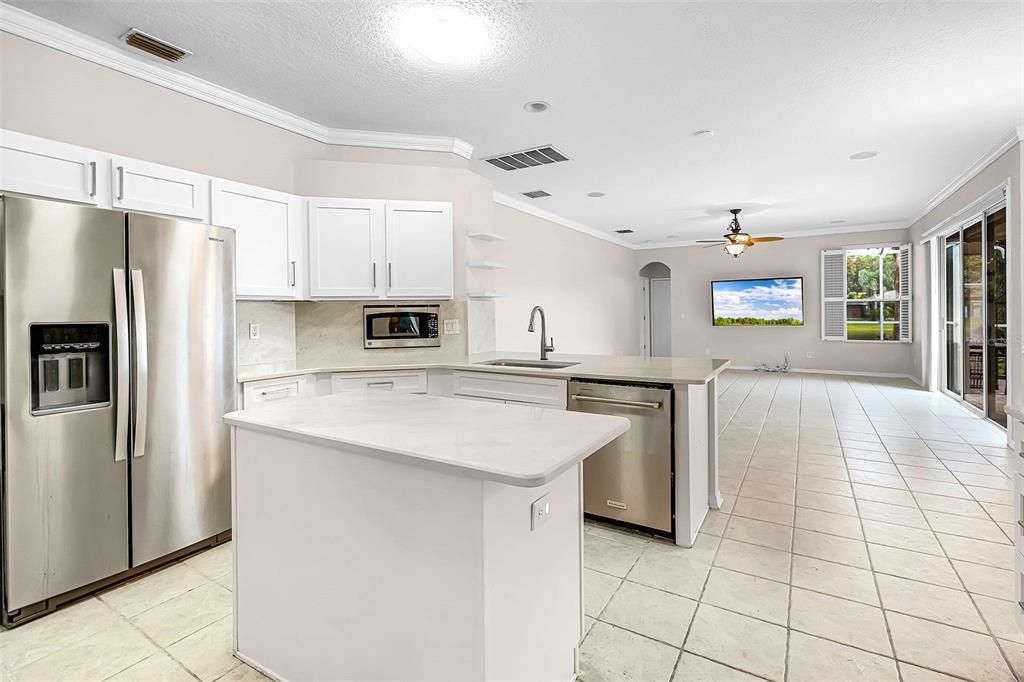 Interior, Kitchen, Recessed Lighting, Stainless Steel Appliances