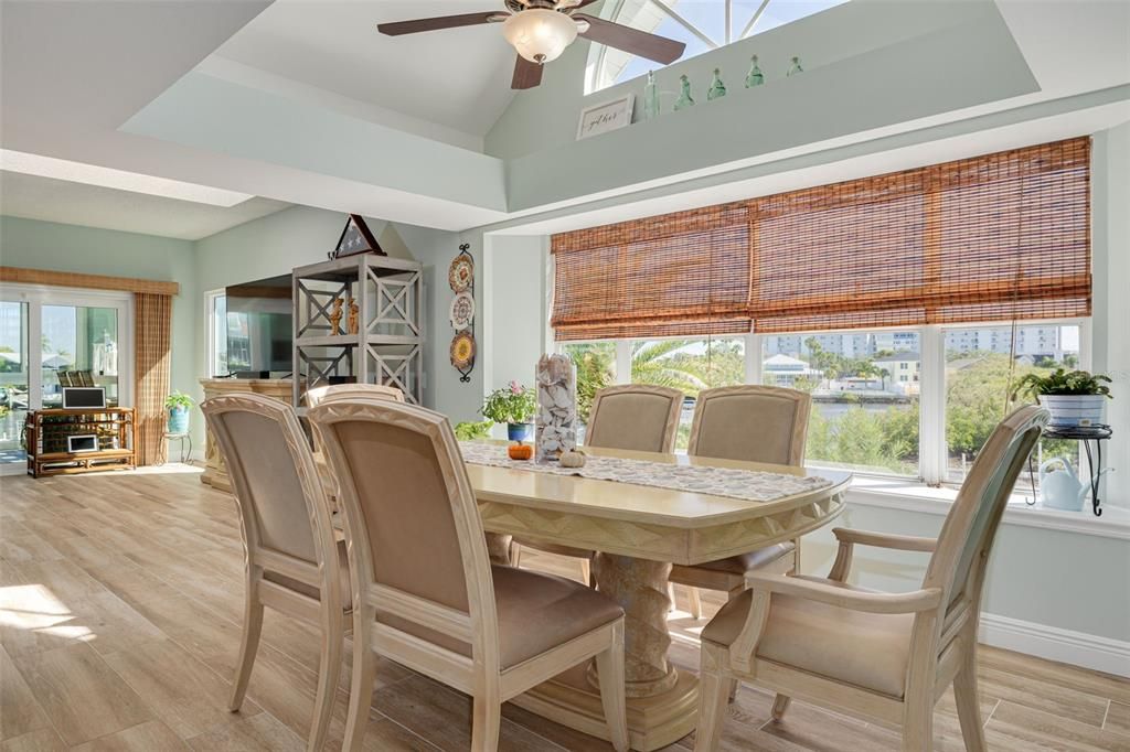Dining room, Interior, Wood Texture Flooring