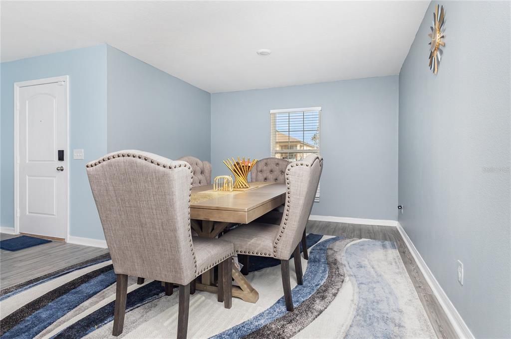 Dining room, Interior, Wood Texture Flooring