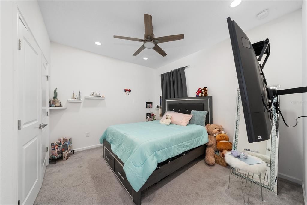 Bedroom, Interior, Recessed Lighting