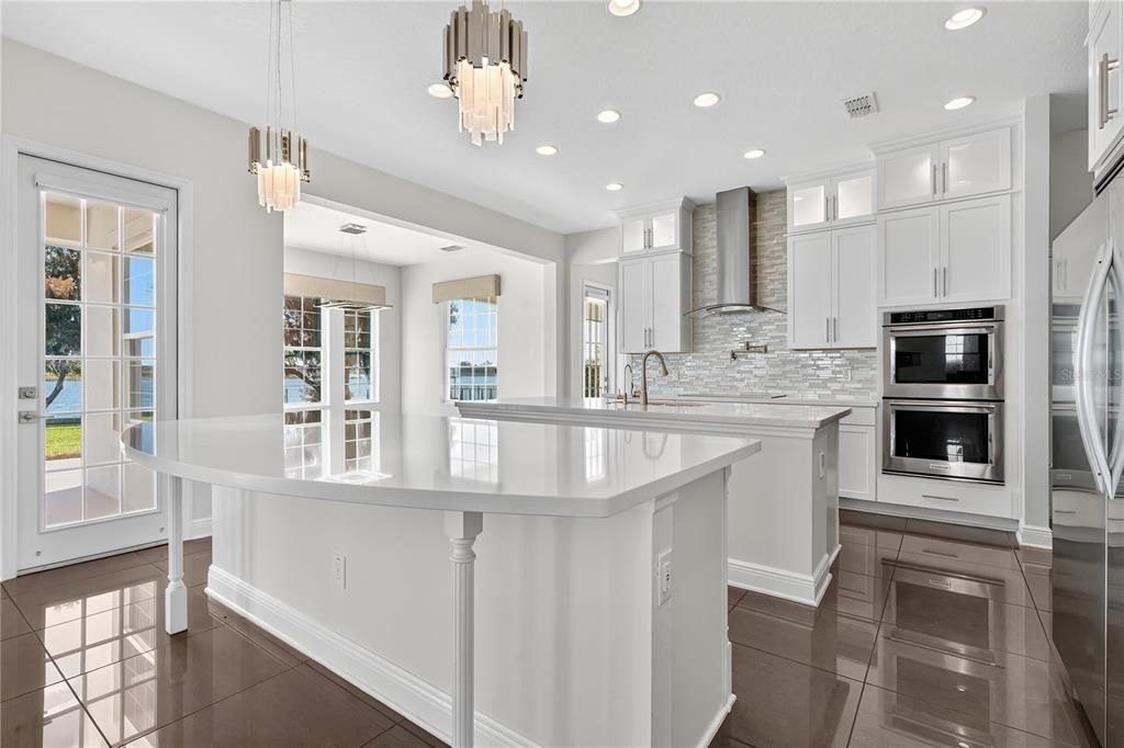 Interior, Kitchen, Pendant Lights, Recessed Lighting, Stainless Steel Appliances