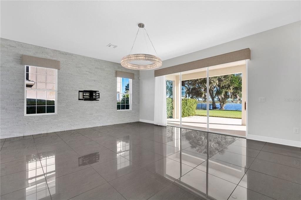 Chandelier, Empty room, Interior, Pendant Lights