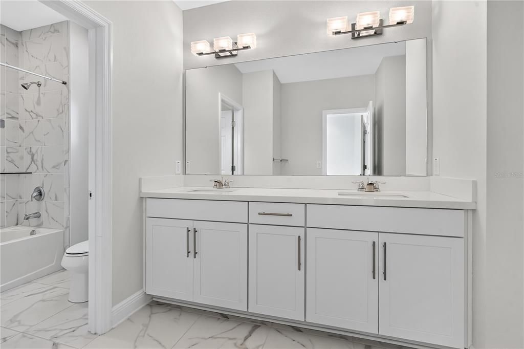 Bathroom, Dual Sink Vanities, Interior, Marble, Marble Walls