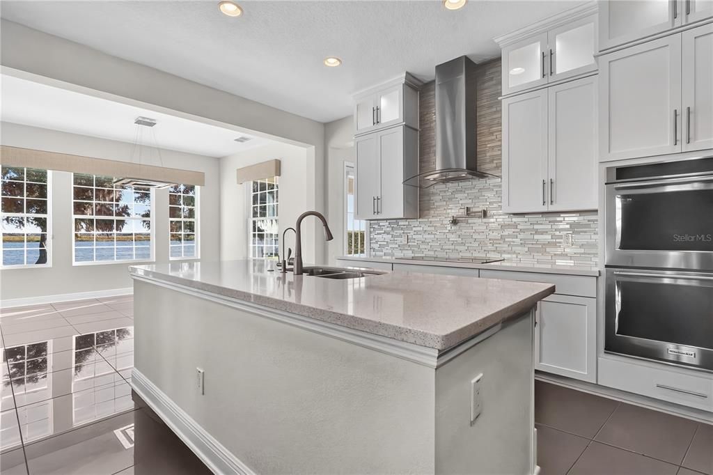 Interior, Kitchen, Pendant Lights, Recessed Lighting, Stainless Steel Appliances, Water