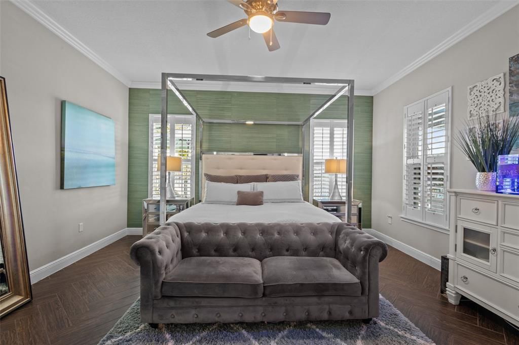 Bedroom, Interior, Wood Texture Flooring