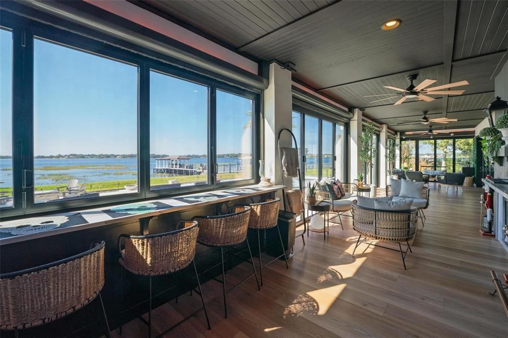 Interior, Recessed Lighting, Water, Wood Texture Flooring