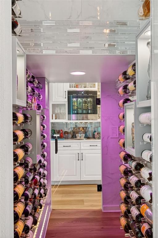 Interior, Recessed Lighting, Wine Storage, Wood Texture Flooring