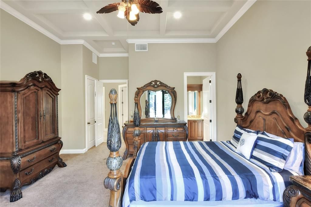 Bedroom, Interior, Recessed Lighting