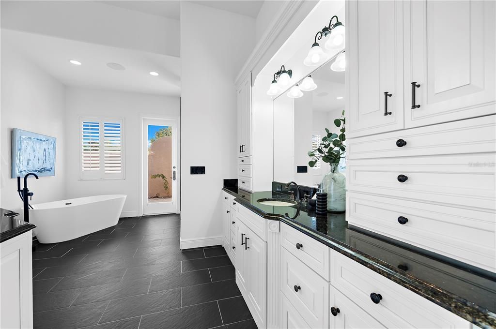 Bathroom, Free Standing Baths, Interior, Recessed Lighting