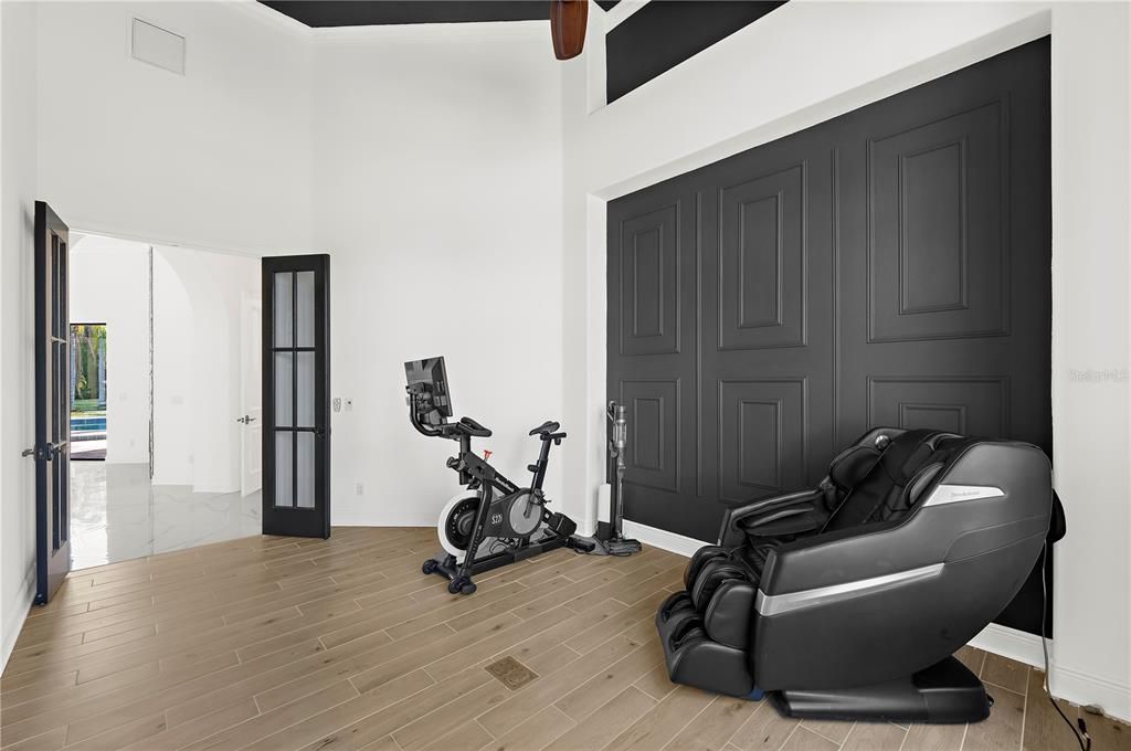 Fitness Equipment, Interior, Wood Texture Flooring