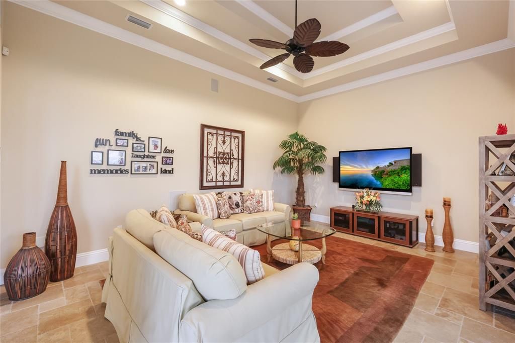 Interior, Living room, Recessed Lighting