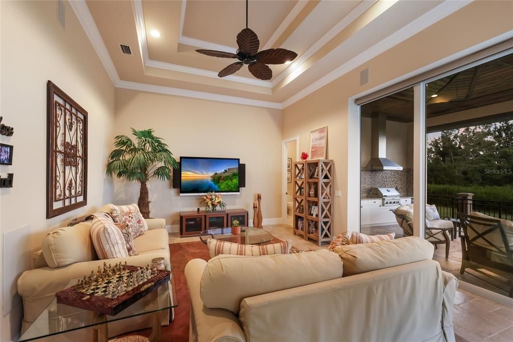 Interior, Living room, Recessed Lighting