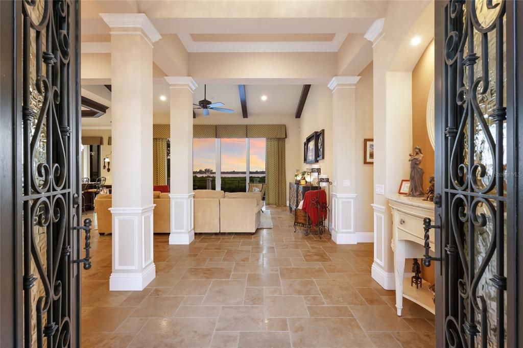 Interior, Living room, Recessed Lighting