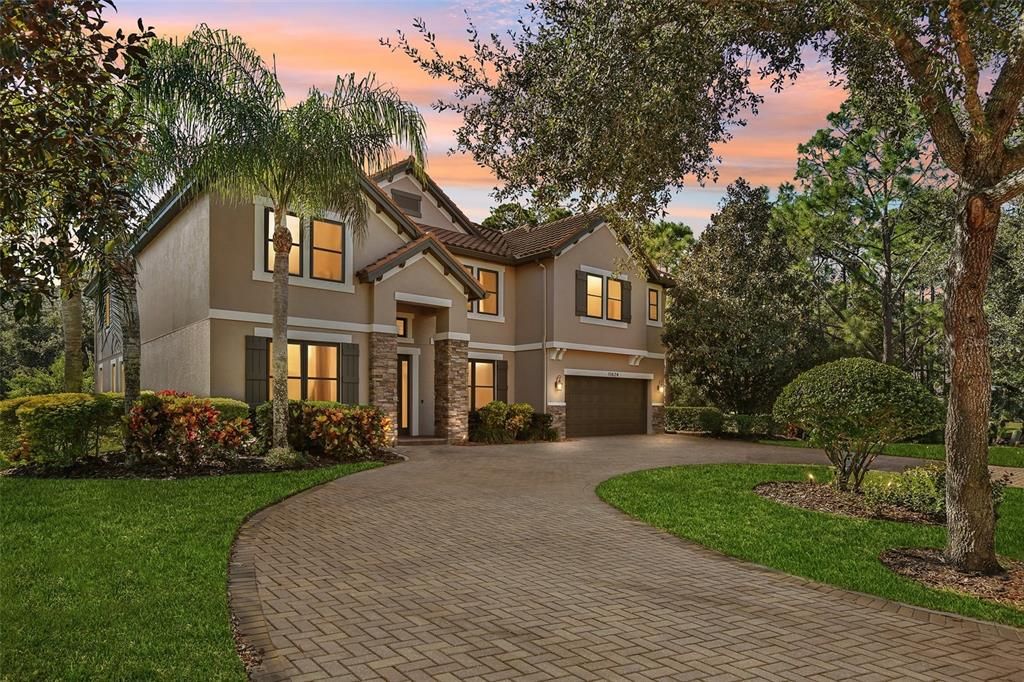 Attached, Backyard, Exterior, Facade, Mediterranean