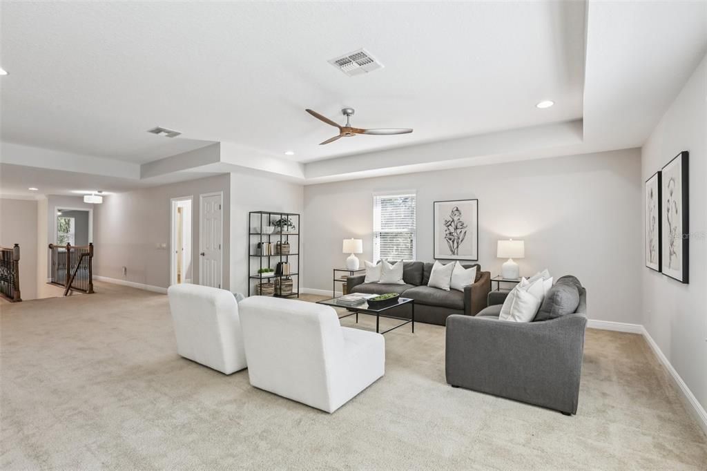 Interior, Living room, Recessed Lighting