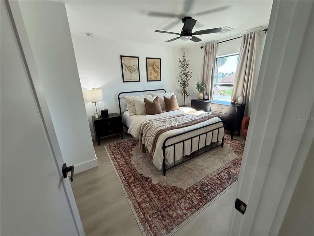 Bedroom, Interior, Wood Texture Flooring
