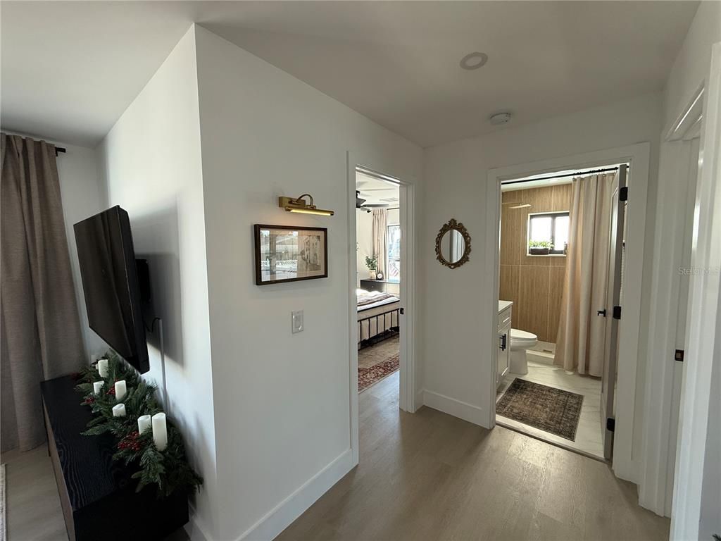 Bathroom, Interior, Wood Texture Flooring