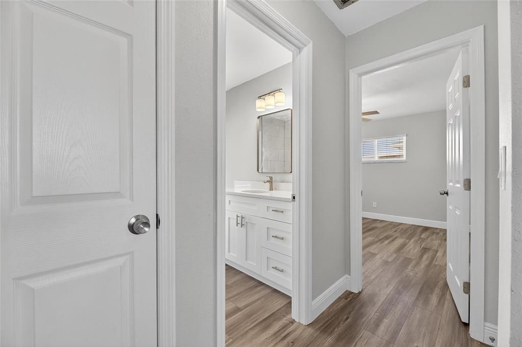Bathroom, Interior, Wood Texture Flooring