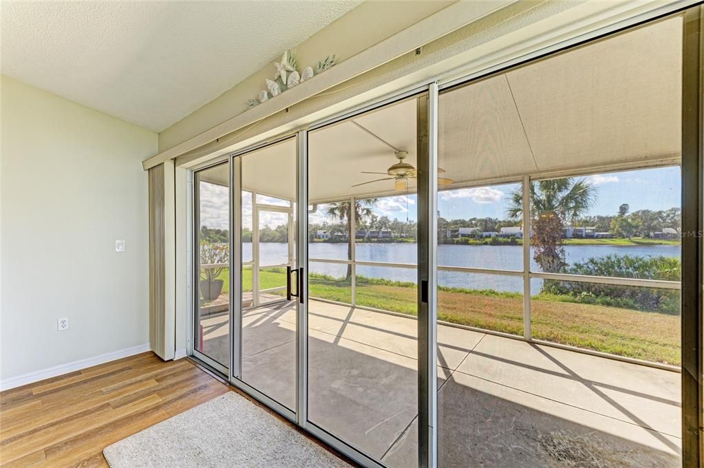 Empty room, Interior, Sun Room, Water, Wood Texture Flooring