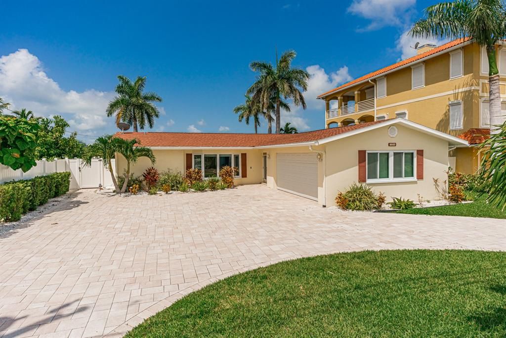 Attached, Backyard, Exterior, Facade, Mediterranean