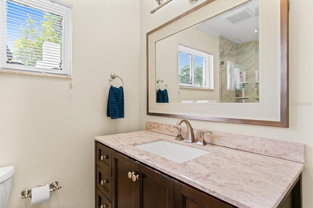 Bathroom, Interior, Marble Walls