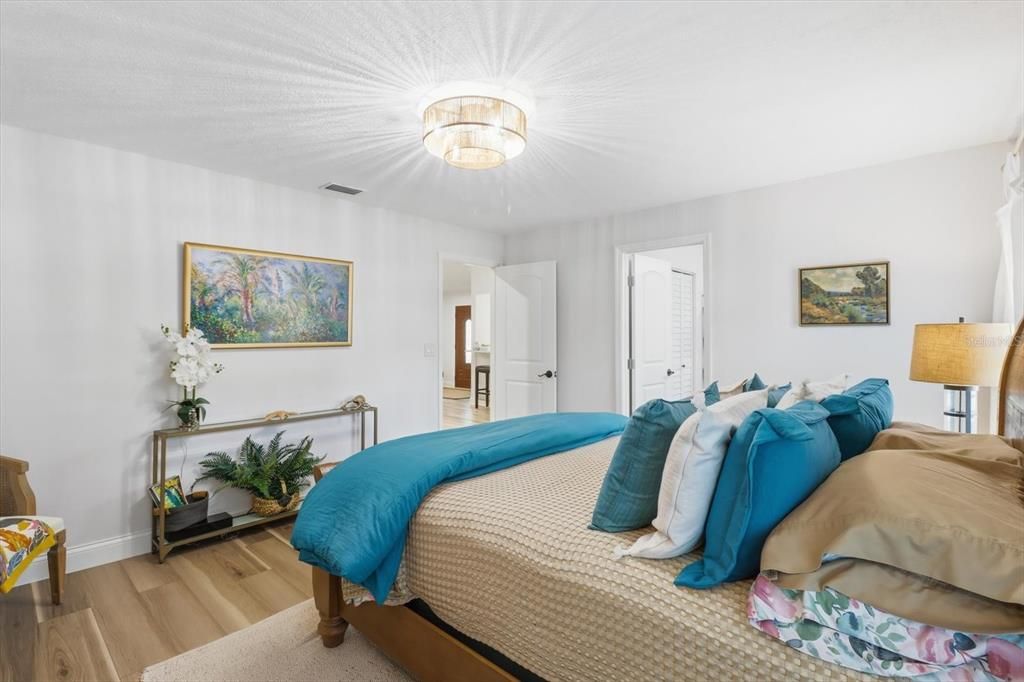 Bedroom, Interior, Wood Texture Flooring