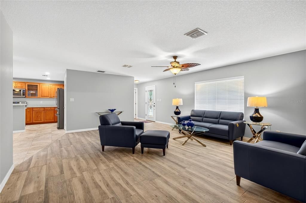 Interior, Kitchen, Living room, Wood Texture Flooring