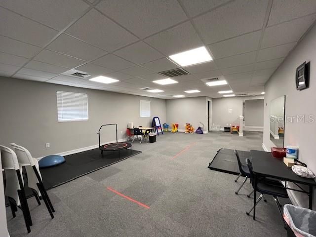 Fitness Equipment, Interior, Recessed Lighting