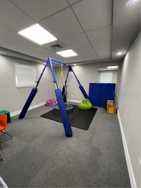 Fitness Equipment, Interior, Recessed Lighting