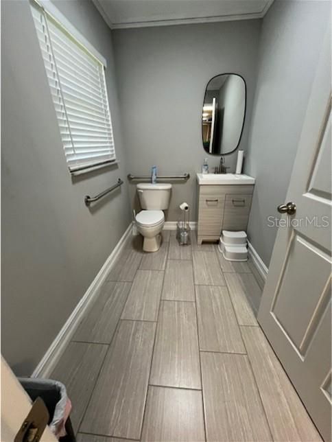 Bathroom, Interior, Wood Texture Flooring