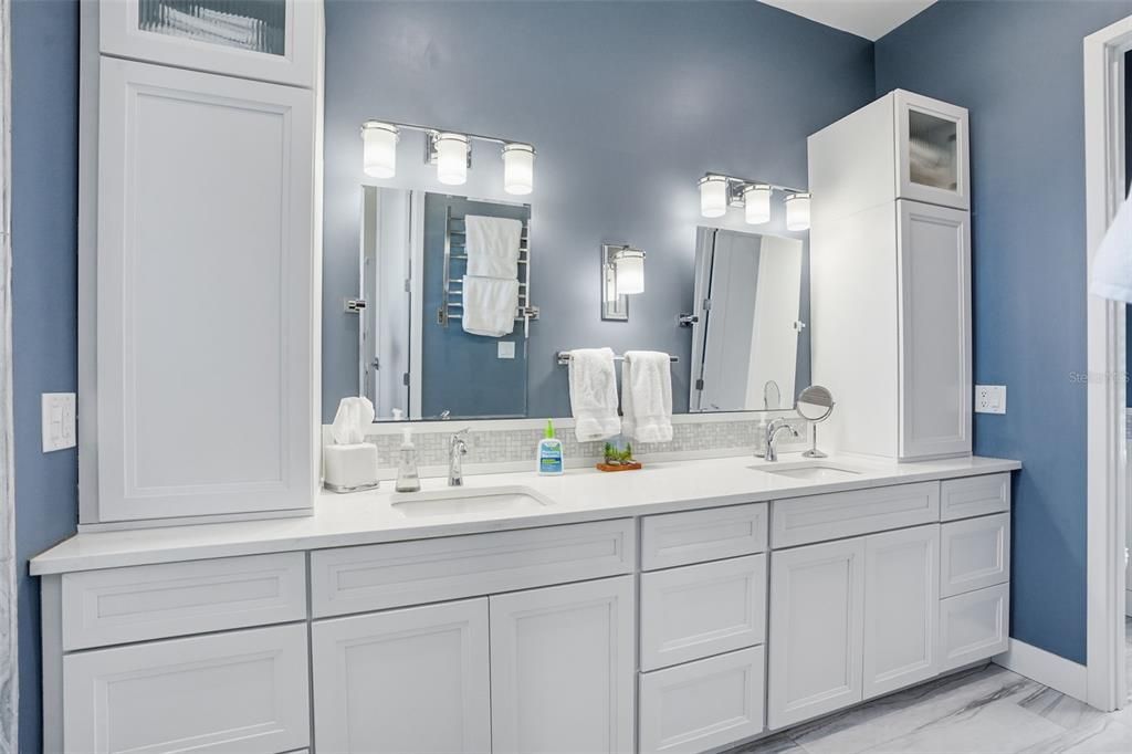 Bathroom, Dual Sink Vanities, Interior, Marble