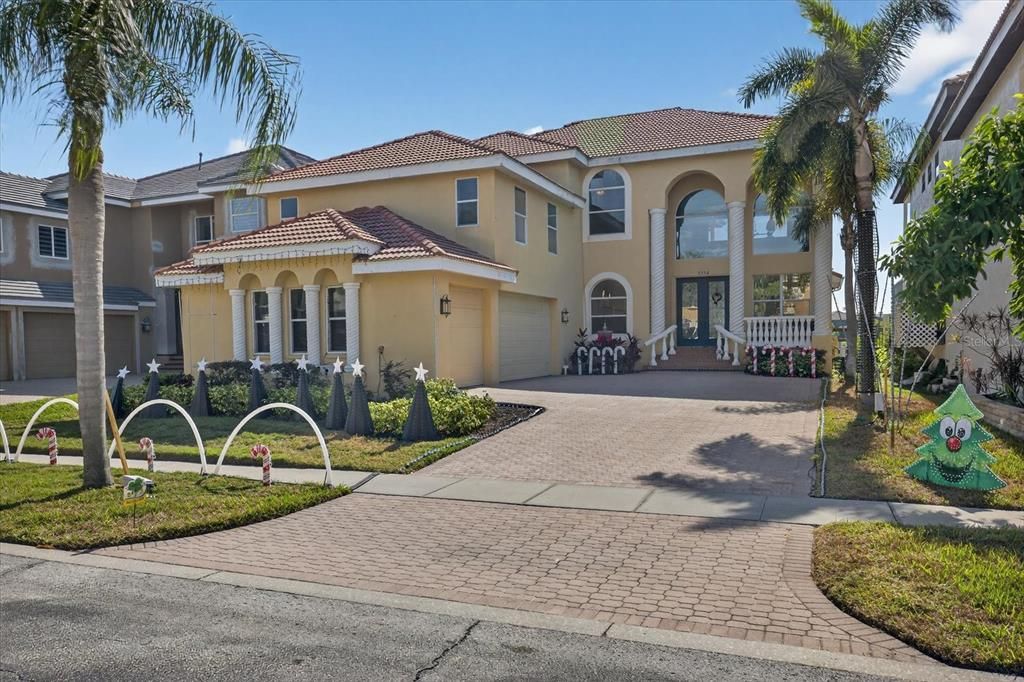 Attached, Backyard, Exterior, Facade, Mediterranean