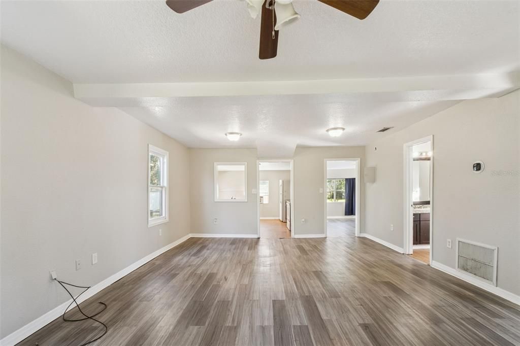 Empty room, Interior, Wood Texture Flooring