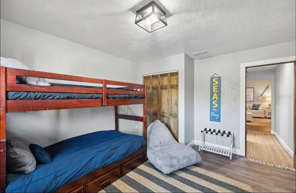 Bedroom, Interior, Wood Texture Flooring