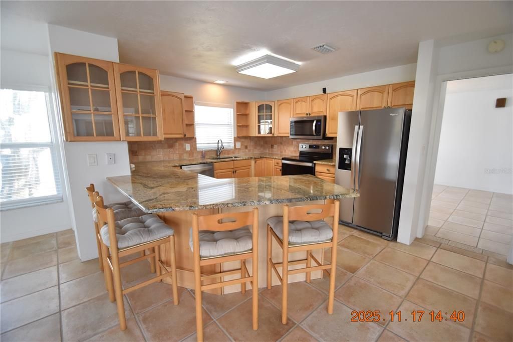 Interior, Kitchen, Recessed Lighting, Stainless Steel Appliances